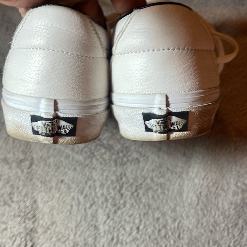 Leather Vans MENS 8 WOMEN 9.5 - Picture 4 of 11